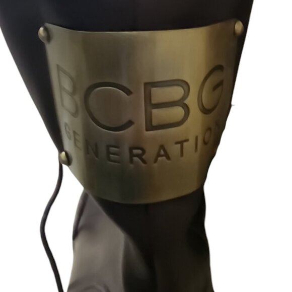 BCBGeneration Women's Eloise Brown Leather Combat Boots Size 10 - Picture 3 of 5